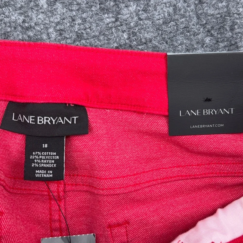 Lane Bryant Jegging Women 18 Cotton Blend Red